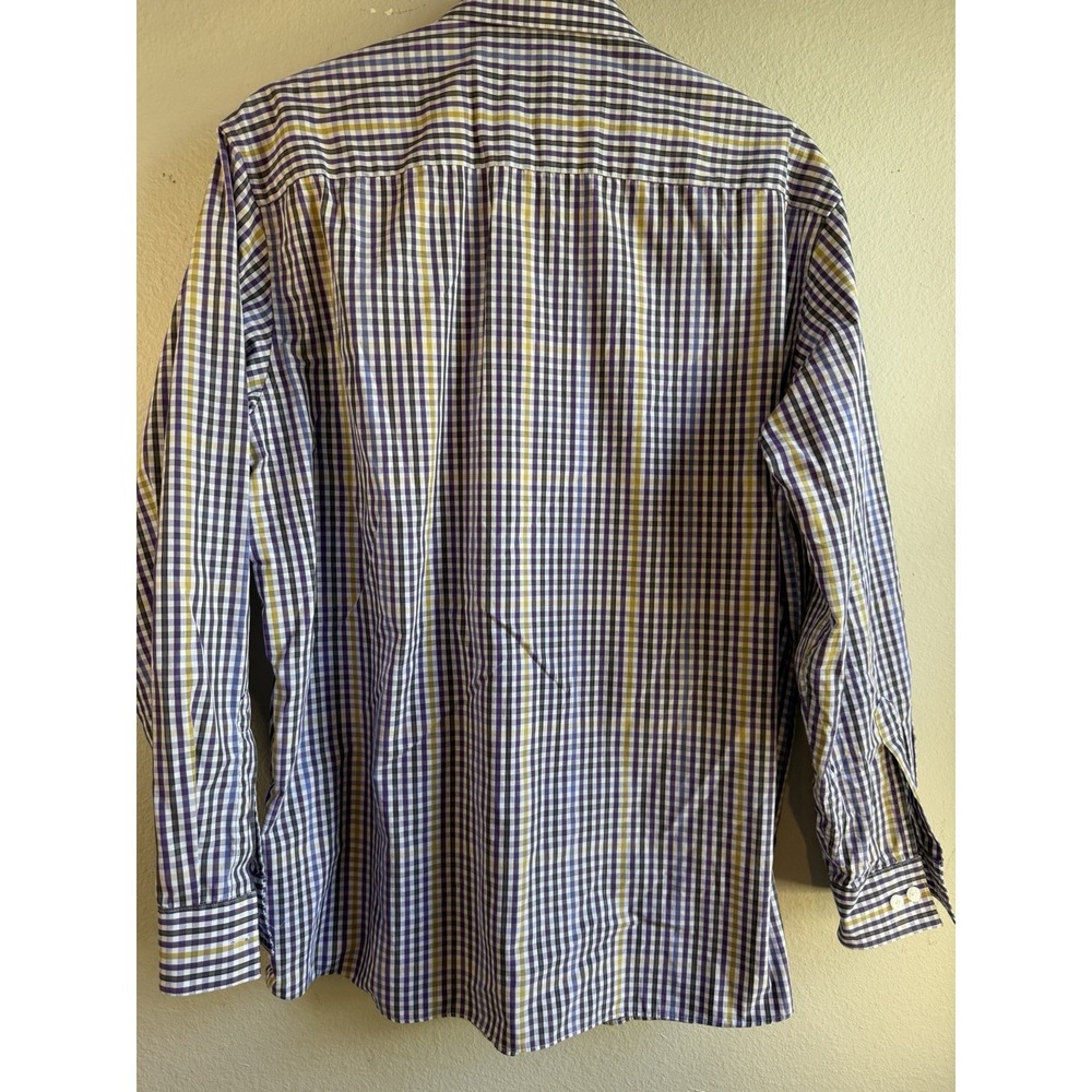 Kenneth Cole Reaction Mens Regular Fit Wrinkle Resistant Shirt Purple 16.5 32/33 - Picture 3 of 6